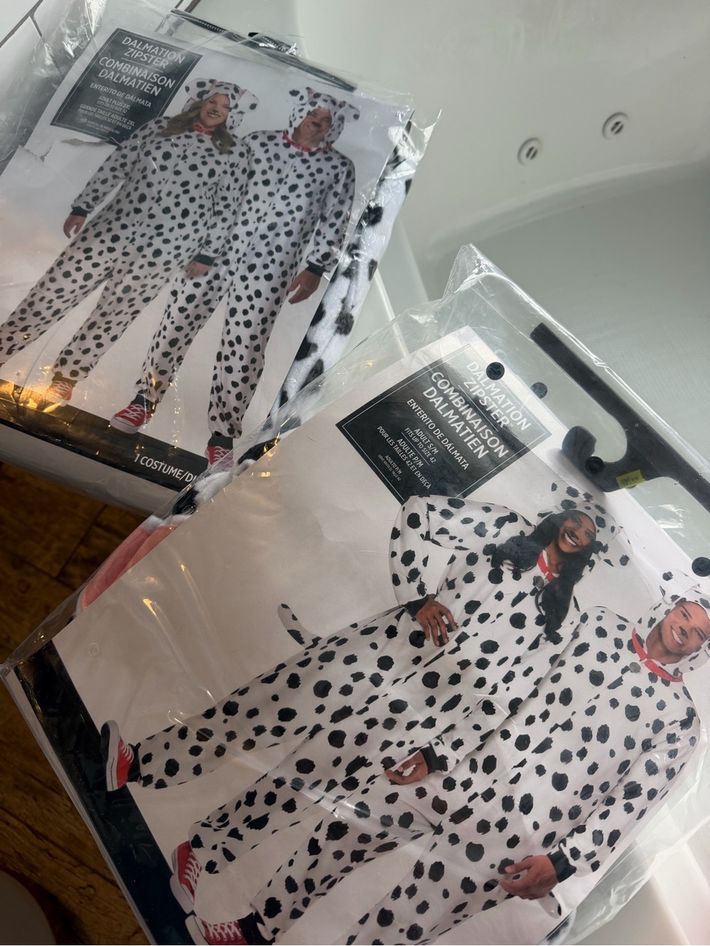 Dalmatian Print Jumpsuit - Women's Costume Halloween